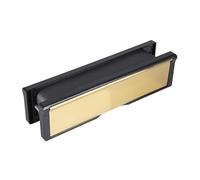 Kooples Hardware Intumescent Letterbox Assemblies Fire Rated Mail Slot Kit Heat Expanding Safety Insert (Polished Brass, 272mm)