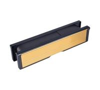 Kooples Hardware Intumescent Letterbox Assemblies Fire Rated Mail Slot Kit Heat Expanding Safety Insert (Polished Gold, 272mm)
