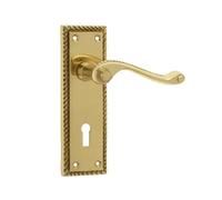 Kooples Hardware Jedo Georgian Suite Lever on Plate (Lock)