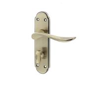 Kooples Hardware Jedo Henley Suite Lever on Plate (Bathroom, Antique Brass)