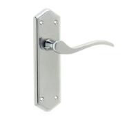 Kooples Hardware Jedo Paris Suite Lever on Plate (Latch, Polished Chrome)