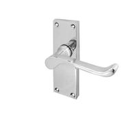 Kooples Hardware Jedo Victorian Scroll Lever on Plate (Latch, Polished Chrome)