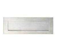 Kooples Hardware Letter Plate Grade 316 Stainless Steel Modern Front Door Mail Slot Corrosion Resistant External Post Flap Surface Mounted
