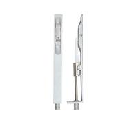 Kooples Hardware Lever Action Flush Bolt 20 x 200mm - Recessed Door Bolt for Double & French Doors - Slim Edge Fitting - Satin or Polished Finish - Fixings Included