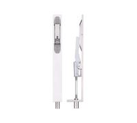 Kooples Hardware Lever Action Flush Bolt 20 x 200mm - Recessed Door Bolt for French & Double Doors - Slim Edge Fit - Satin or Polished Finish - Fixings Included (Polished Stainless)