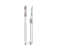 Kooples Hardware Lever Action Flush Bolt 20 x 305mm - Extra Long Recessed Bolt for Double & French Doors - Slim Edge Fit - Satin or Polished Finish - Fixings Included
