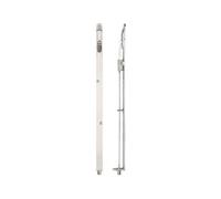 Kooples Hardware Lever Action Flush Bolt 20 x 457mm - Radius Forends - Long Recessed Door Bolt for Double Doors & French Doors - Slimline Design - Satin or Polished Finish - Fixings Included