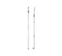 Kooples Hardware Lever Action Flush Bolt 20 x 609mm - Radius Forends - Long Recessed Door Bolt for French & Double Doors - Architectural Slim Design - Satin or Polished Finish - Fixings Included