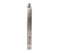 Kooples Hardware Lever Action Flush Bolts Brushed Steel Concealed Security Bolt for Wooden and Double Doors (Satin Nickel, 204mm x 20mm)