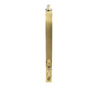 Kooples Hardware Lever Action Flush Bolts Brushed Steel Concealed Security Bolt for Wooden and Double Doors (Polished Brass, 254mm x 20mm)