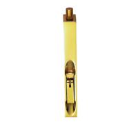 Kooples Hardware Lever Action Flush Bolts Brushed Steel Concealed Security Bolt for Wooden and Double Doors (Polished Brass, 152mm x 20mm)