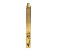 Kooples Hardware Lever Action Flush Bolts Brushed Steel Concealed Security Bolt for Wooden and Double Doors (Polished Brass, 204mm x 20mm)