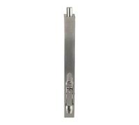 Kooples Hardware Lever Action Flush Bolts Brushed Steel Concealed Security Bolt for Wooden and Double Doors (Satin Chrome, 204mm x 20mm)