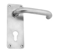Kooples Hardware Lever on Backplate Dura 160X60 MM, Lever Size 60 MM, Centre 72 MM (SSS Euro, Plate Size)