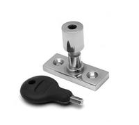 Kooples Hardware Locking Casement Stay Pin - Secure Window Stay Fixing with Locking Feature - Durable Pin for Timber Frames (Polished Chrome)