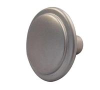 KOOPLES HARDWARE Luna Cupboard Knobs 30mm - Round Cabinet Knob with Smooth Curved Profile - Solid Metal Drawer & Door Knob in Brushed Finish - Fixings Included (Satin Nickel)