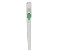 Kooples Hardware Maxim Inline Non Locking Window Handle - Universal uPVC Window Handle - White Finish - Fixings Included (White, 15mm - Green Button)