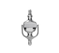 Kooples Hardware Medium Nu Victorian Urn Door Knocker Without Spyhole Face Fix - Traditional Brass Front Door Knocker in Classic Victorian Style - Fixings Included (Hardex Chrome)