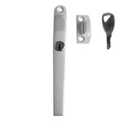 Kooples Hardware Modern Lockable Casement Fasteners Sleek Window Handle with Key - Secure Fit for Timber or UPVC Windows (White)