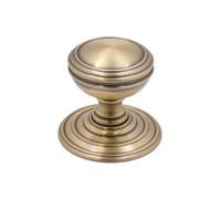 KOOPLES HARDWARE Mortice Door Knob - Concealed Fixing - Traditional Round Interior Knob with Hidden Screws - Un-Sprung Pair - Solid Metal Build - Fixings Included (Florentine Bronze)