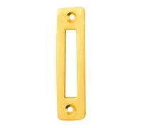 Kooples Hardware Mortice Plate for Sash Window Fastener Solid Brass Locking Keep for Timber Windows - Traditional Style, Durable Finish - Replacement Part for Window Security (Polished Brass)