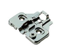 Kooples Hardware Mounting Plate - Universal Fixing Bracket - Heavy Duty Steel Support Plate for Cabinet Hinges & Furniture Fittings (Adjustable Plate, 0mm)