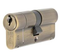 Kooples Hardware MPX6 Euro Double Cylinder High Security Lock Barrel 6 Pin Anti-Pick Design (KTD, Antique Brass, 70mm)