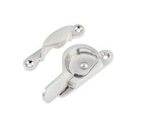 Kooples Hardware Narrow Fitch Fasteners Slimline Sash Window Lock Catch for Timber Frames - Classic Style Window Fastener (Satin Nickel)