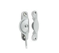 Kooples Hardware Narrow Fitch Fasteners Slimline Sash Window Lock Catch for Timber Frames - Classic Style Window Fastener (Satin Chrome)