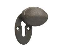 Kooples Hardware Oval Covered Escutcheon 50x31x9mm - Decorative Keyhole Cover Plate - Durable Metal Finish for Door Handles & Locks (Beeswax)