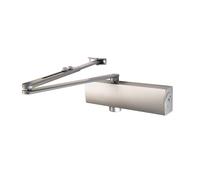Kooples Hardware Overhead Door Closer Variable Power - Adjustable Strength - Surface Mount CE Certified - Fire Door Rated - Internal External Fit - Includes Arm and Fixings (Silver)