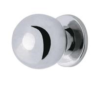 KOOPLES HARDWARE Palla Cupboard Knobs - Solid Round Cabinet Knob with Smooth Finish - Classic Ball-Shaped Furniture Knob for Drawers & Doors - Fixings Included (Polished Chrome, 23mm proj 18mm Dia)