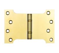 Kooples Hardware Parliament Hinges Ball Bearing Stainless Steel - Wide Throw Door Hinge for Internal & External Use (Brass Finish, 102x152x3mm)