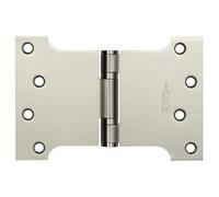 Kooples Hardware Parliament Hinges Ball Bearing Stainless Steel - Wide Throw Door Hinge for Internal & External Use (Satin Stainless Steel, 102x152x3mm)