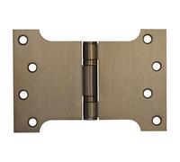 Kooples Hardware Parliament Hinges Ball Bearing Stainless Steel - Wide Throw Door Hinge for Internal & External Use (Antique Brass, 102x152x3mm)