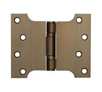 Kooples Hardware Parliament Hinges Ball Bearing Stainless Steel - Wide Throw Door Hinge for Internal & External Use (Antique Brass, 102x127x3mm)