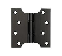 Kooples Hardware Parliament Hinges Ball Bearing Stainless Steel - Wide Throw Door Hinge for Internal & External Use (Black, 102x102x3mm)