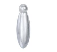 Kooples Hardware Pear Drop Covered Escutcheon - Traditional Keyhole Cover with Hinged Lid for Mortice Locks (Satin Chrome)