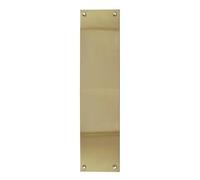 Kooples Hardware Plain Finger Plate - Door Surface Protection for Internal & Commercial Use (Polished Brass, 350x75mm)