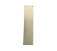 Kooples Hardware Plain Finger Plate - Door Surface Protection for Internal & Commercial Use (Satin Anodised Aluminium, 350x75mm)