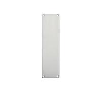 Kooples Hardware Plain Finger Plate Durable Metal Door Protection for Offices, Homes and Public Buildings (Satin Chrome)