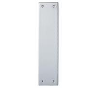Kooples Hardware Plain Finger Plate Durable Metal Door Protection for Offices, Homes and Public Buildings (Polished Chrome)