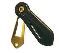 Kooples Hardware Porcelain Covered Escutcheon - Vintage Keyhole Plate with Flip Cover for Traditional Doors (Black)