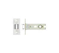 KOOPLES HARDWARE Project Tubular Latch 76mm - 57mm Backset Internal Door Latch for Lever Handles Heavy Duty Steel Mechanism - Satin Nickel Finish - Fixings Included (Satin Stainless)
