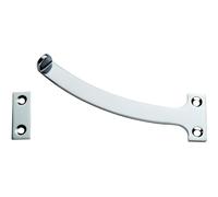 Kooples Hardware Quadrant Arm Stay (Pair) - Traditional Window Support - Solid Brass Casement Stay for Timber Frames (Polished Chrome, 150mm)