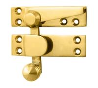 Kooples Hardware Quadrant Sash Fastener - Architectural Quality Locking Catch - Traditional Latch for Timber Sliding Windows (Polished Brass)