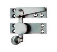 Kooples Hardware Quadrant Sash Fastener - Architectural Quality Locking Catch - Traditional Latch for Timber Sliding Windows (Satin Nickel)