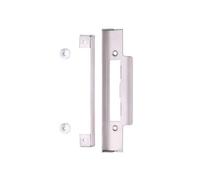 KOOPLES HARDWARE Rebate Kit for Contract Sash & Bathroom Locks Reversible Left & Right Hand Plates with Strike for Rebated Internal Timber Doors (Satin Stainless)