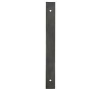 KOOPLES HARDWARE Rectangular Cabinet Pull Backplate - 160mm x 32mm, Solid Brass, Antique Finish, Traditional Drawer Handle Base (Dark Bronze PVD, 200x22x3mm)