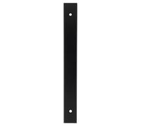KOOPLES HARDWARE Rectangular Cabinet Pull Backplate - 160mm x 32mm, Solid Brass, Antique Finish, Traditional Drawer Handle Base (Black, 200x22x3mm)